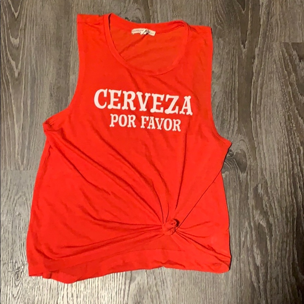 EXPRESS Cerveza Por Favor Tank